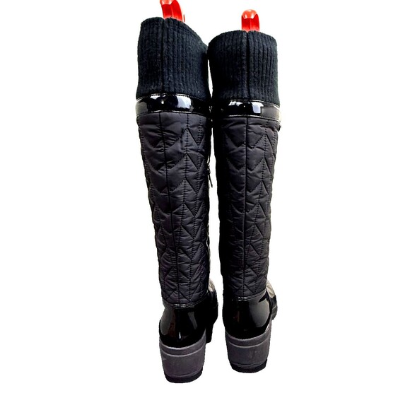 Rockport Waterproof Black 7.5 HydroShield Lug Snow Boots Fleece Lined Quilt Zip - Picture 5 of 9